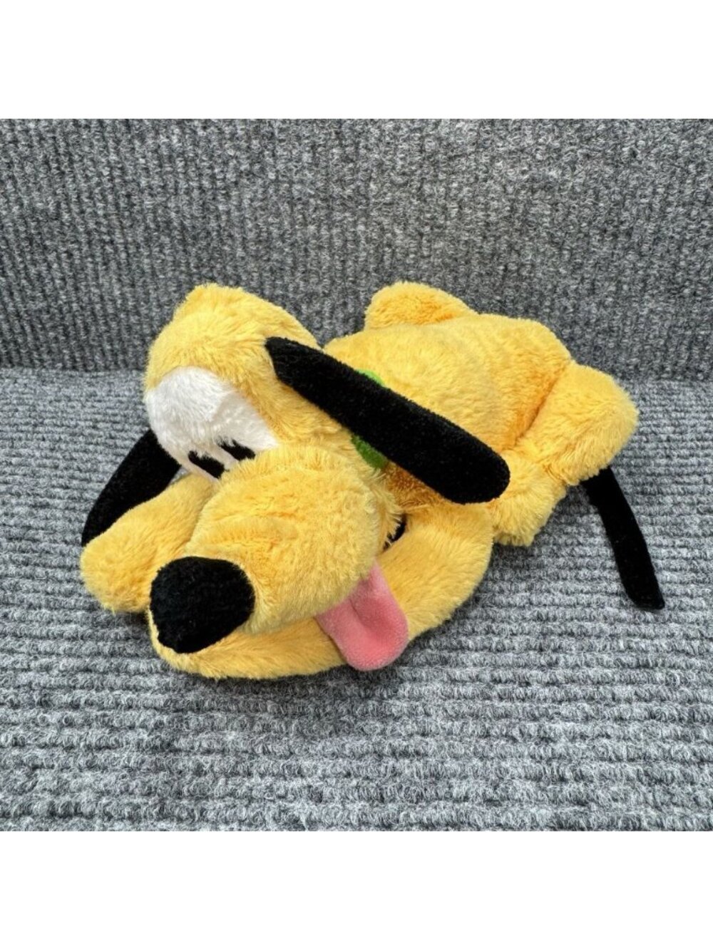 Disney Parks Pluto Laying Down Plush Stuffed Authentic Original Tongue Out